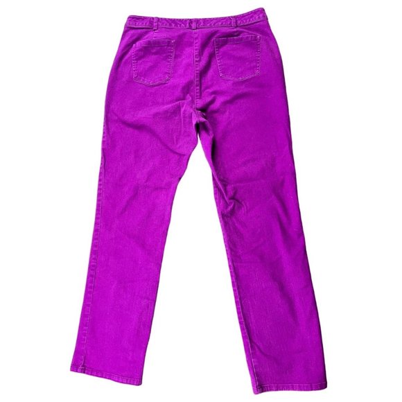 Women's Peck & Peck Stretchy Pink/Fuchsia Jeans, Size 10 (e18) - Picture 6 of 8